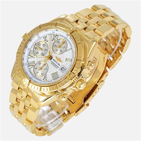 breitling gold watches